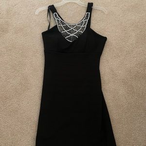 Black mini dress